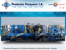 Tablet Screenshot of productospesqueros.com